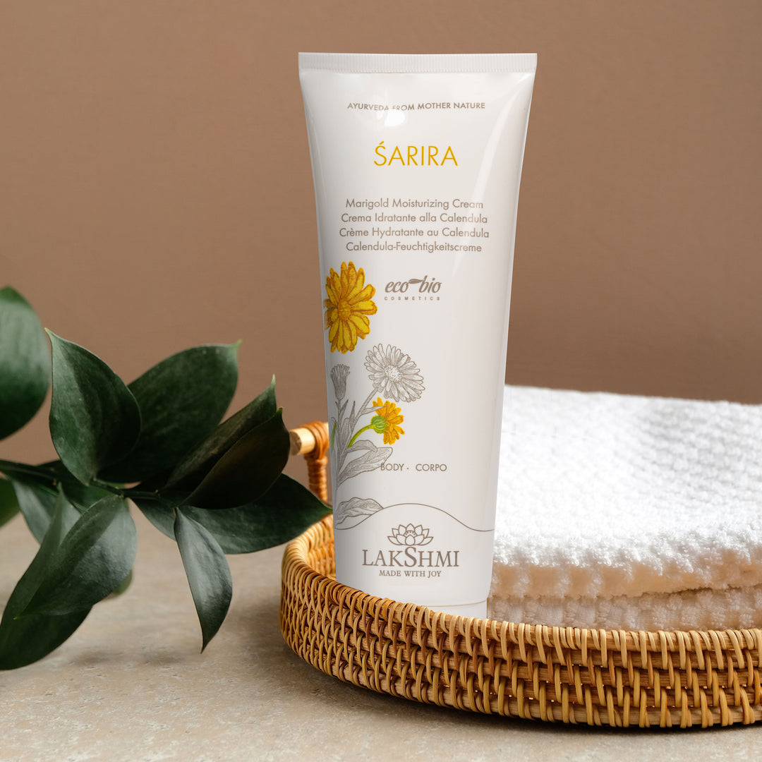 SARIRA Crema per il Corpo Idratante ed Elasticizzante alla Calendula