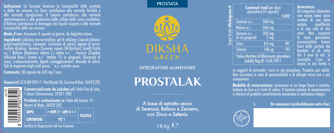 PROSTA LAK - Disfunzionalità della prostata